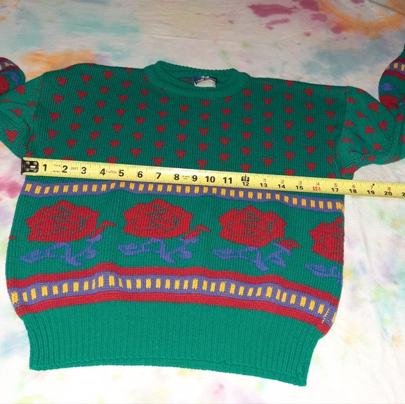 Vintage Silver Unicorn Rose Sweater Shirt - Picture 11 of 14